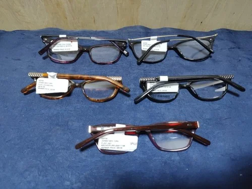 Lot of 5 Jones New York Petite Demo Eyeglasses Oval, Soft Square, J219, J763 2