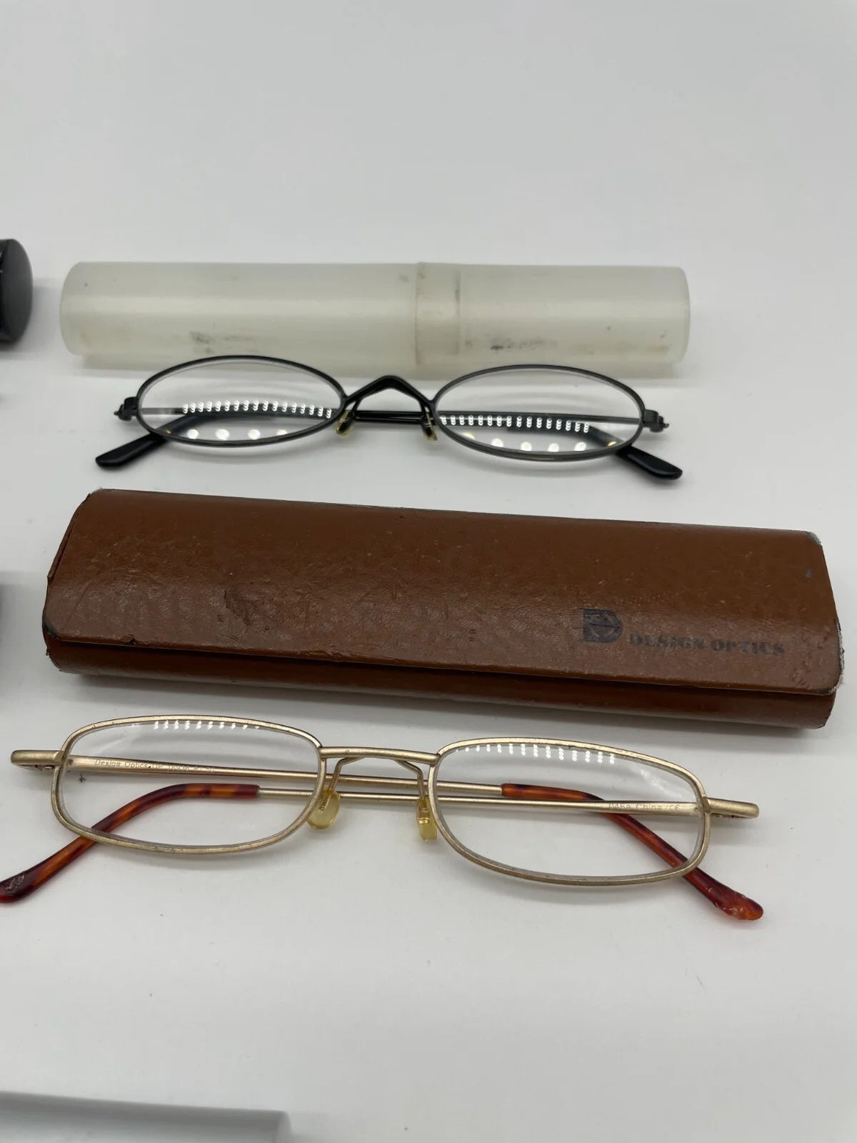 Lot of 5 pcs – Eyeglass Frames: New Bee Reader, Design Optics & other + Cases 4