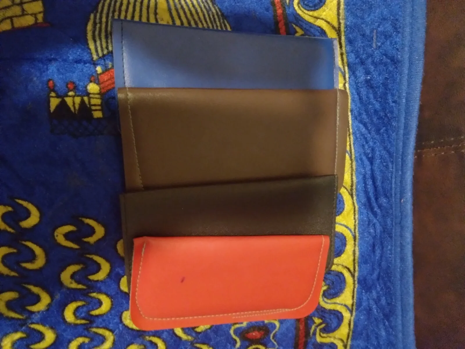 ~LOT of 6~ One of each color shown Neoprene Eyeglass Reading Glass Cases Pouch