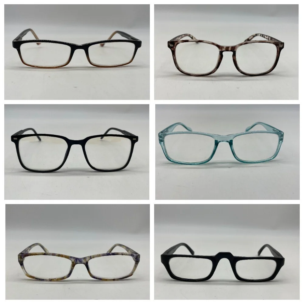Lot of 6 pcs. – Eyeglass Frames Various Brands & Models: Brown, Green & other