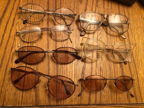 Lot of 7 pre-owned Designer Eyeglass Frames: Chanel,Gucci, Prada, more