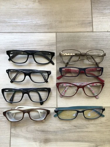 Lot of 8 Ray Ban and others eyeglasses without cases