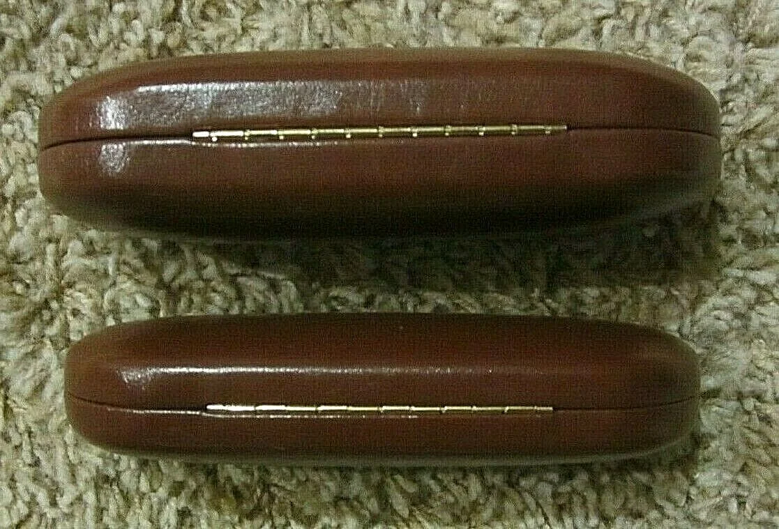 Lot of Two Brooks Brothers Simulated Leather Designer Eyeglass Cases 4