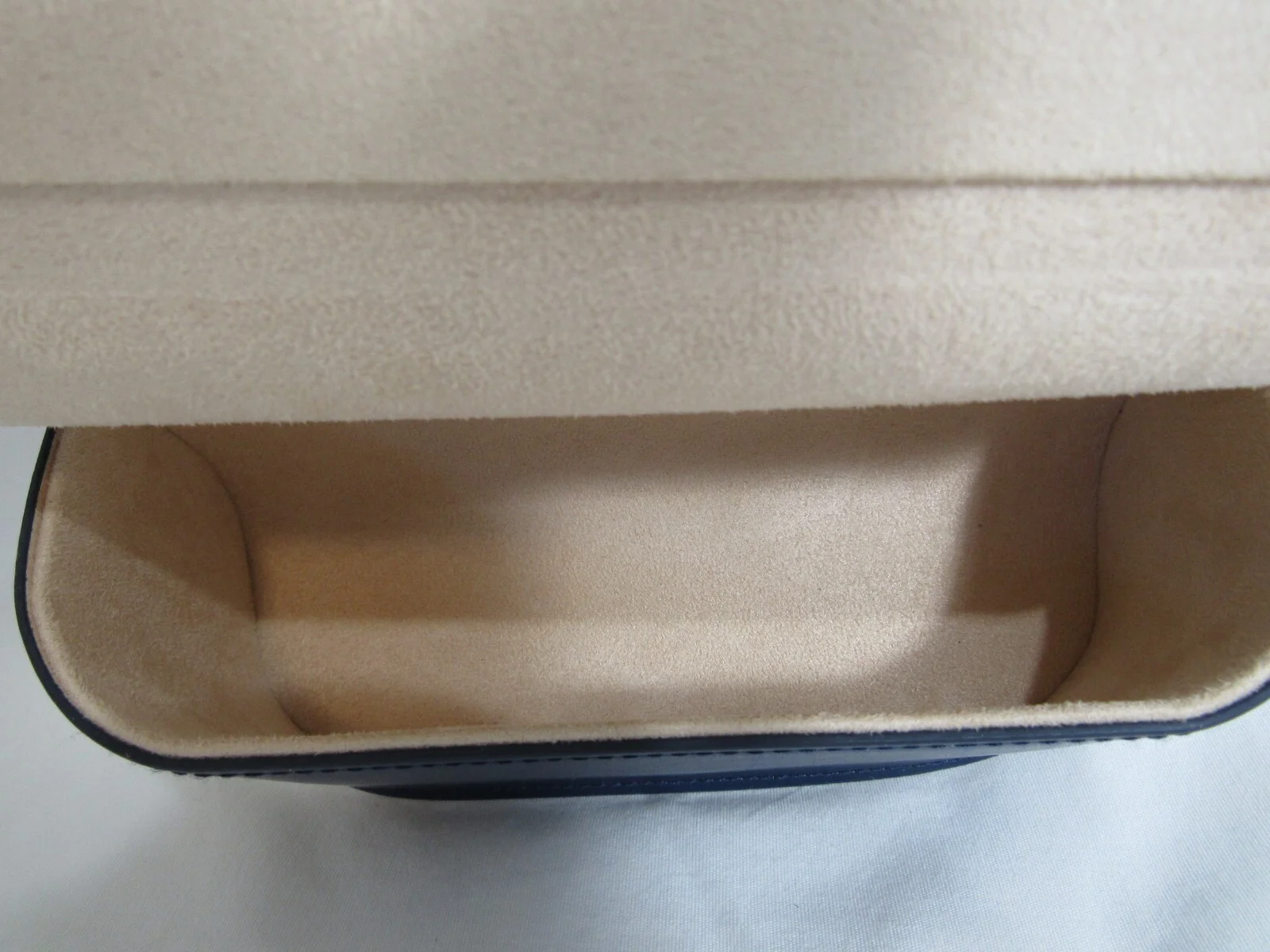 Louis Vuitton Blue Logo Eyeglass Sunglass Case Lined Box EUC 2