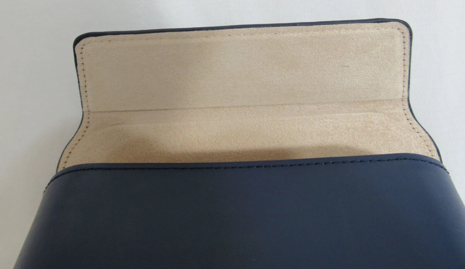 Louis Vuitton Blue Logo Lined Eyeglass Sunglass Case EUC 3
