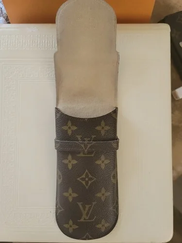 LOUIS VUITTON Eye Glass case With Keychain pouch FREE PRIORITY SHIPPING 4