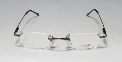 LOZZA VL1396 K14 RECTANGULAR SHAPE RIMLESS FRAME ITALIAN BRAND NAME EYEGLASSES 3