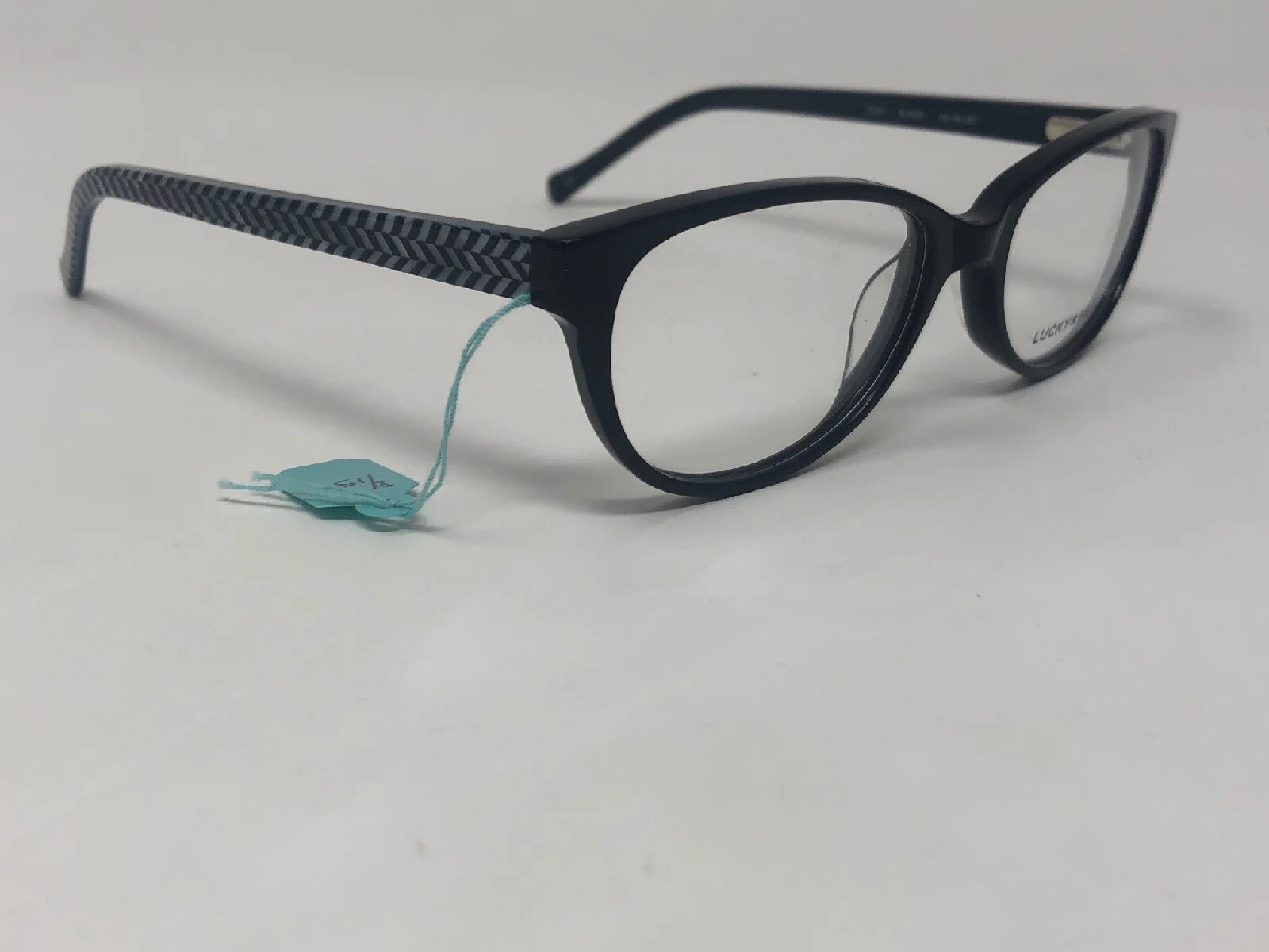 LUCKY BRAND D701 Eyeglasses Frame Petite Womens 49-16-130 Black/Light Blue GQ70 4