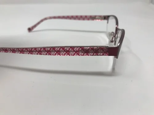 Lucky Brand Eyeglasses Frames COASTAL 49-16-135 Burgendy Flex Half Rim Z818 4