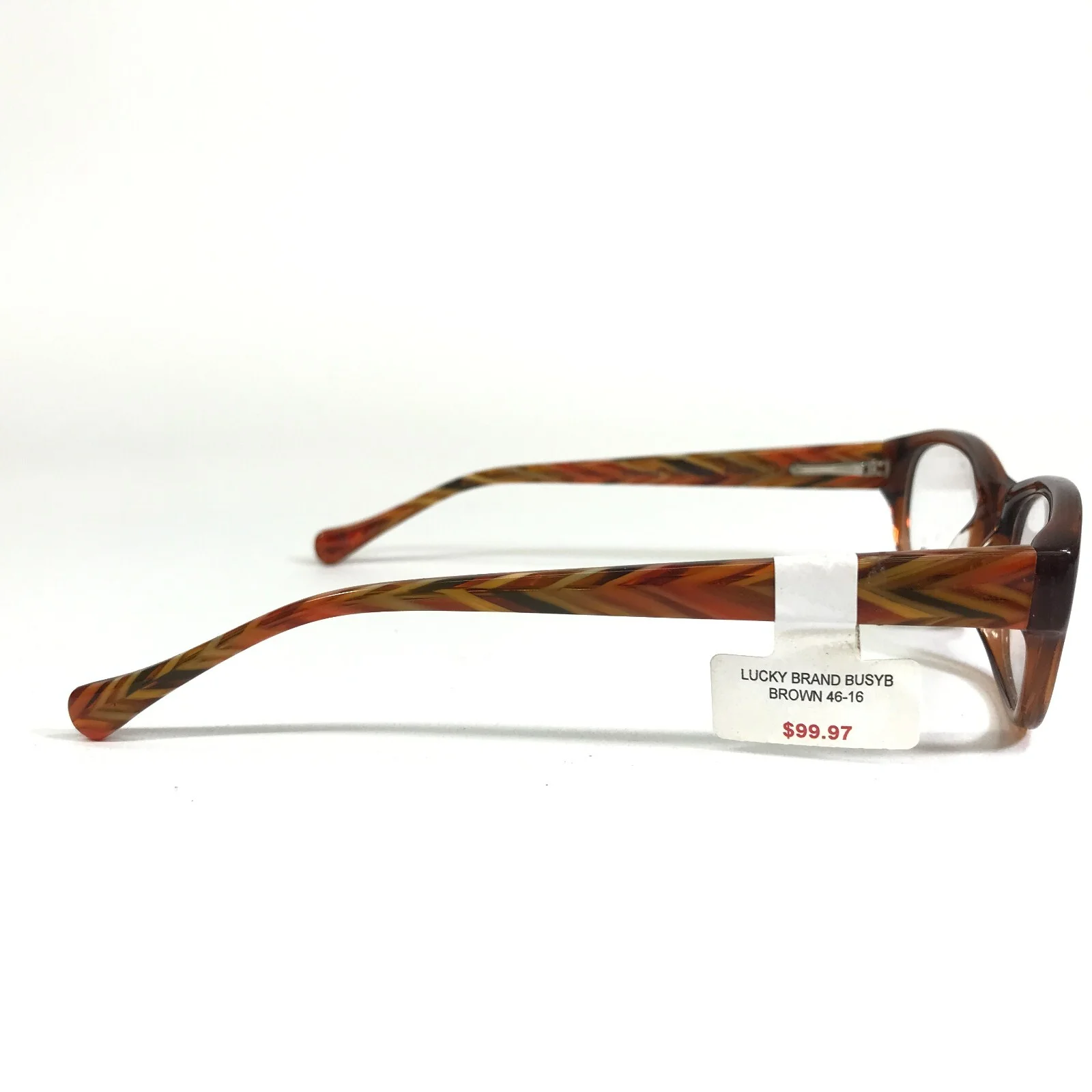 Lucky Brand Eyeglasses Frames Kids Busy Bee Brown Square Full Rim 46-16-1215 4