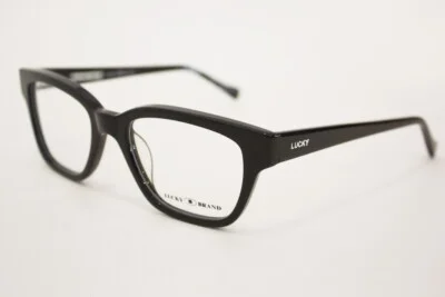 LUCKY BRAND Venturer UF Universal Fit eyeglasses Frame Shiny Black UNISEX 50mm