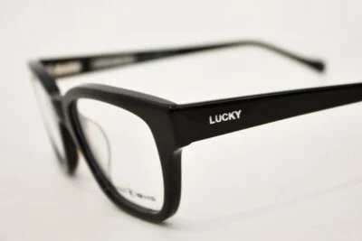 LUCKY BRAND Venturer UF Universal Fit eyeglasses Frame Shiny Black UNISEX 50mm 3