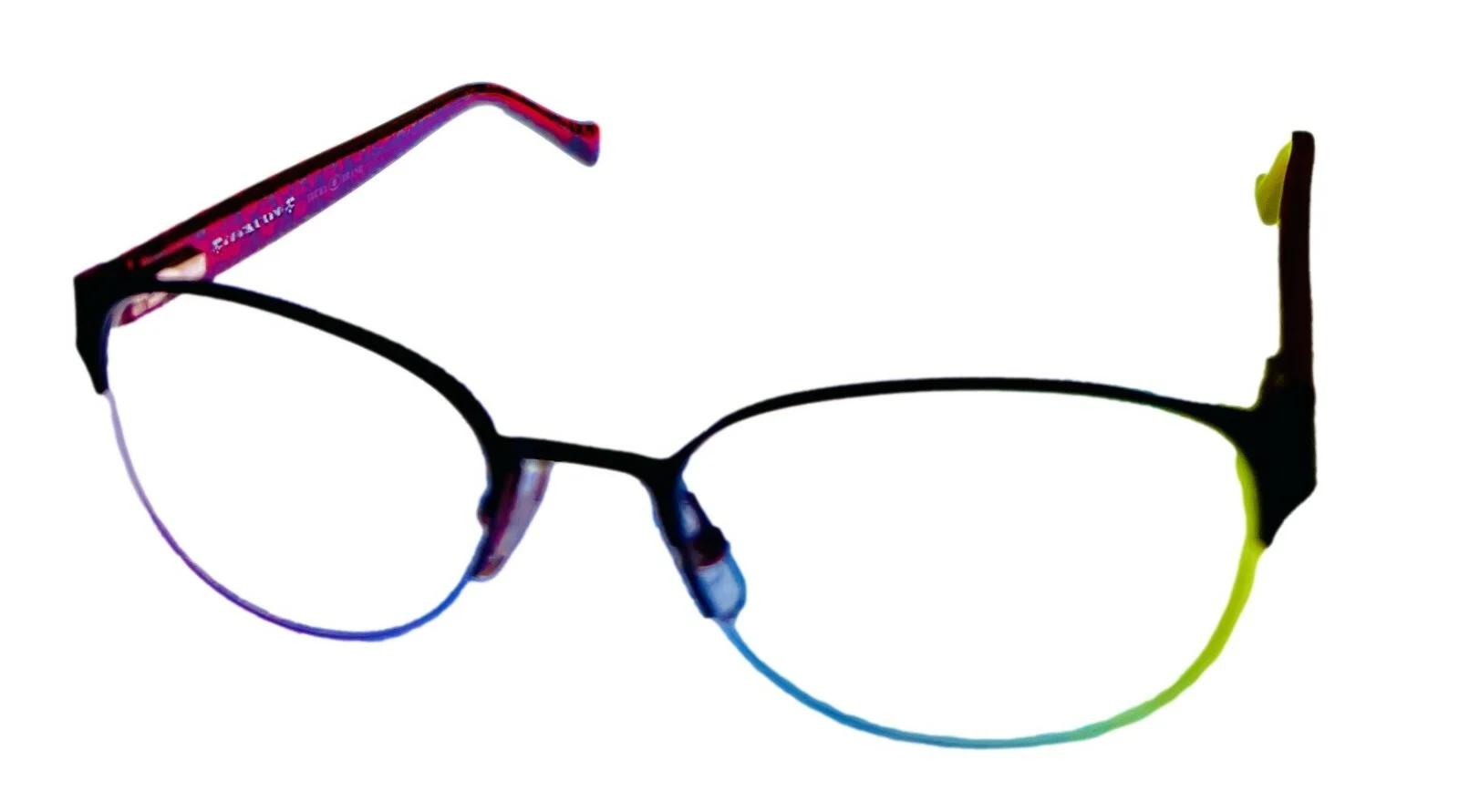 Lucky Unisex Ophthalmic Soft Rectangle Metal Frame. Coastal Black 49mm