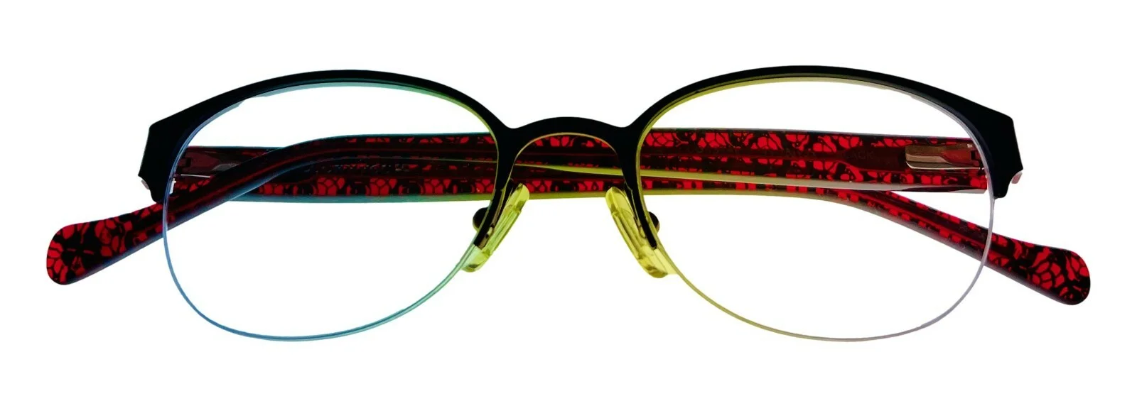 Lucky Unisex Ophthalmic Soft Rectangle Metal Frame. Coastal Black 49mm 4