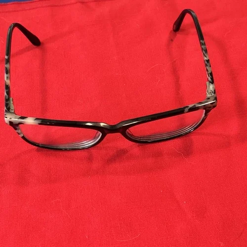 Lulu Guinness Black Silver Tortoise eyeglass frame 8-16-145 Women’s Prescription 2