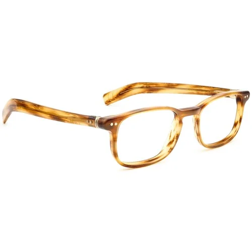 Lunor Eyeglasses Mod. 244 col. 03 Striped Brown Rectangular Germany 49[]17 145