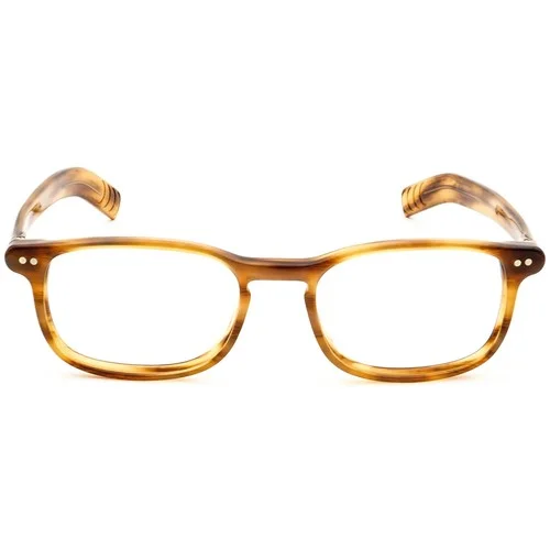 Lunor Eyeglasses Mod. 244 col. 03 Striped Brown Rectangular Germany 49[]17 145 2