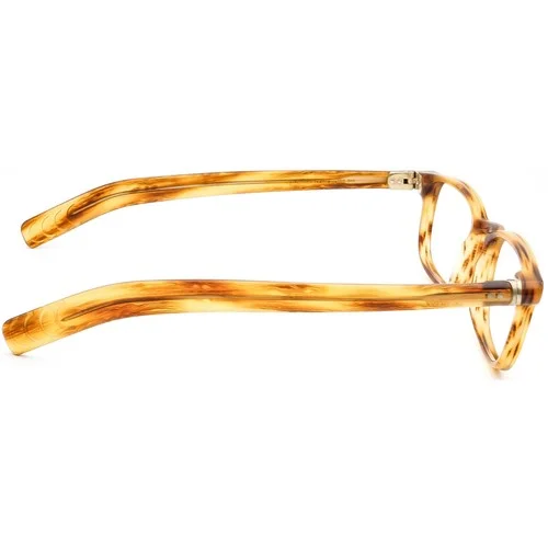 Lunor Eyeglasses Mod. 244 col. 03 Striped Brown Rectangular Germany 49[]17 145 4