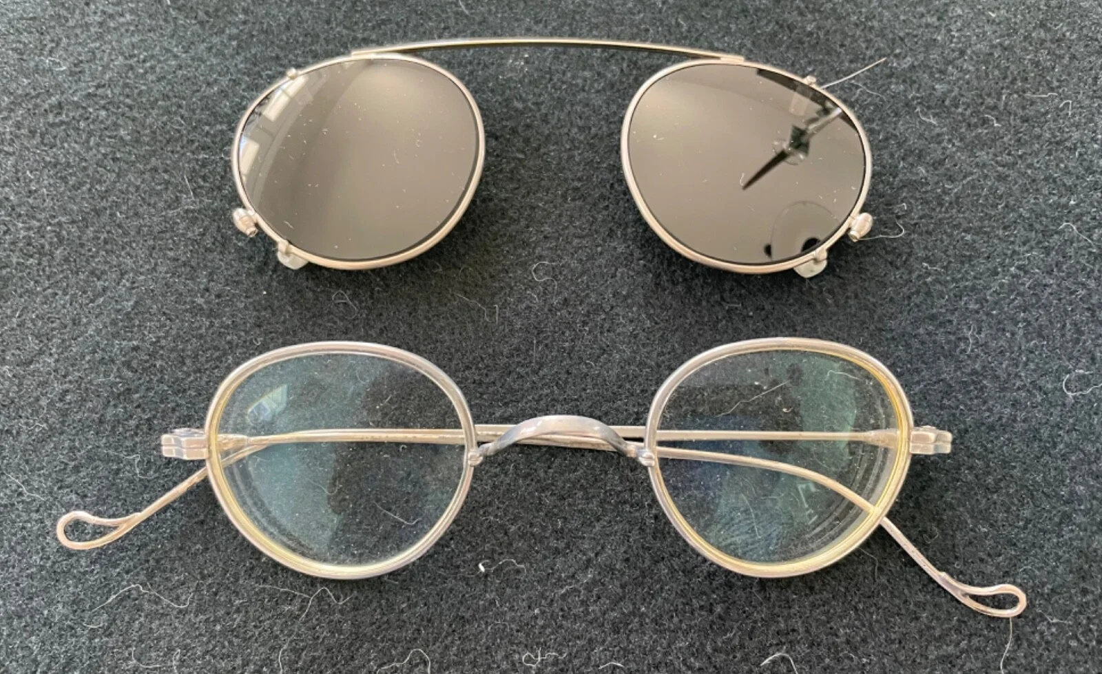 Lunor II eyeglasses & new clip on sunglass