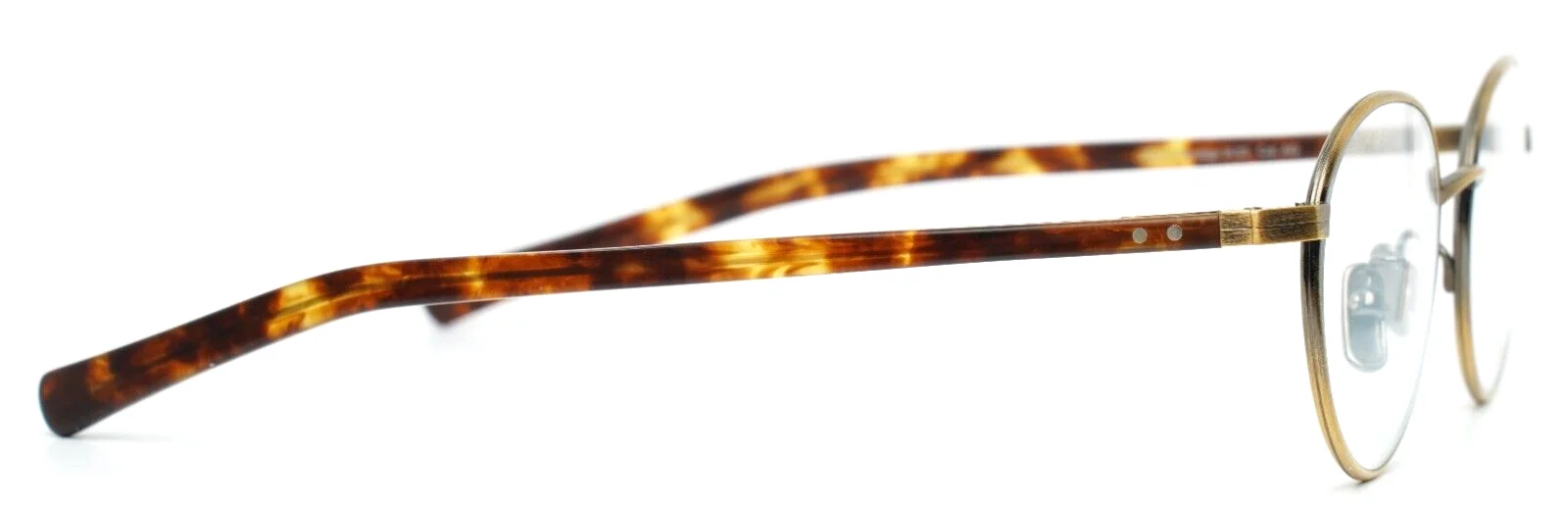 LUNOR Prestige IA03 AG Antique Gold Unisex Round Eyeglasses 47-18-140 B:38 4