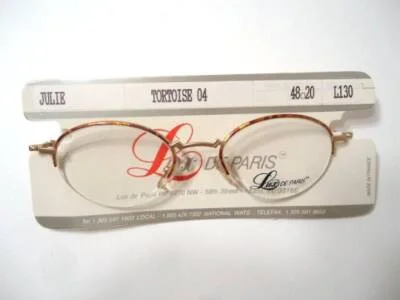 Lux De Paris Eyeglass Frames Julie Tortoise France 48 20 130 Lot 98 Vintage NOS