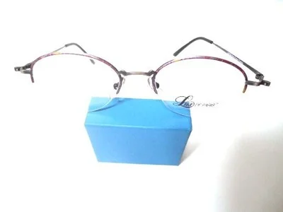Lux De Paris Eyeglass Frames Model Julie Pewter Violet 50 20 135 Lot 96 NOS