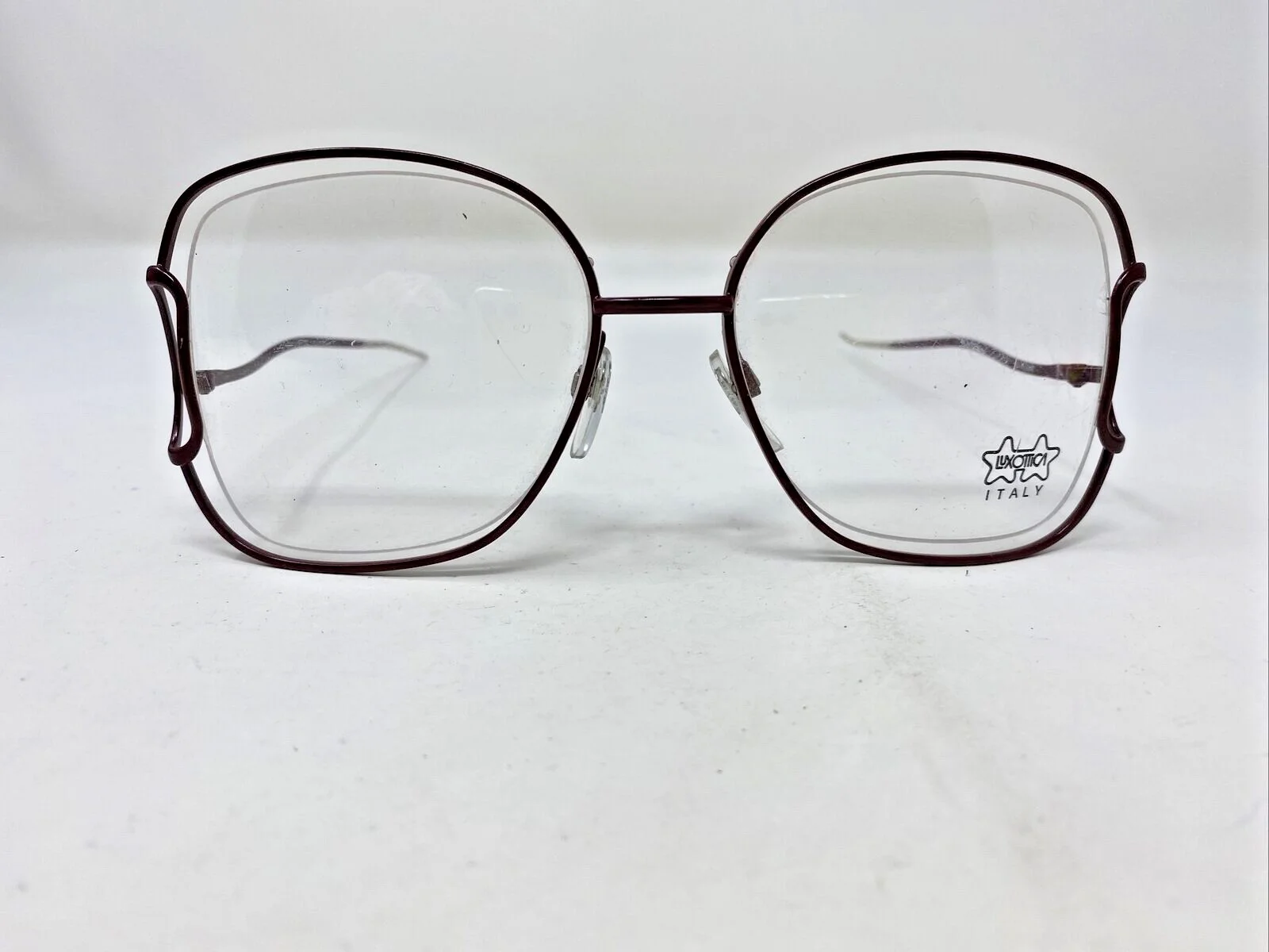 LUXOTICA Eyeglasses Frames GALAXY 55-18-135 Maroon Full Rim 2770