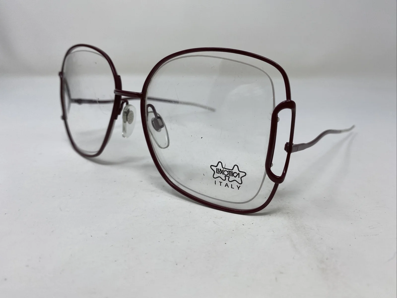 LUXOTICA Eyeglasses Frames GALAXY 55-18-135 Maroon Full Rim 2770 2