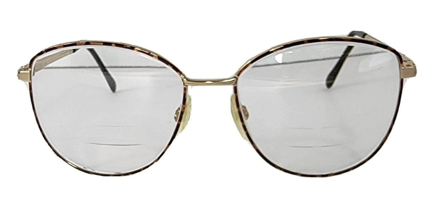 Luxotica Eyeglasses Italy 135 Janice Geptortoise Goldelectroplated *Frames Only*