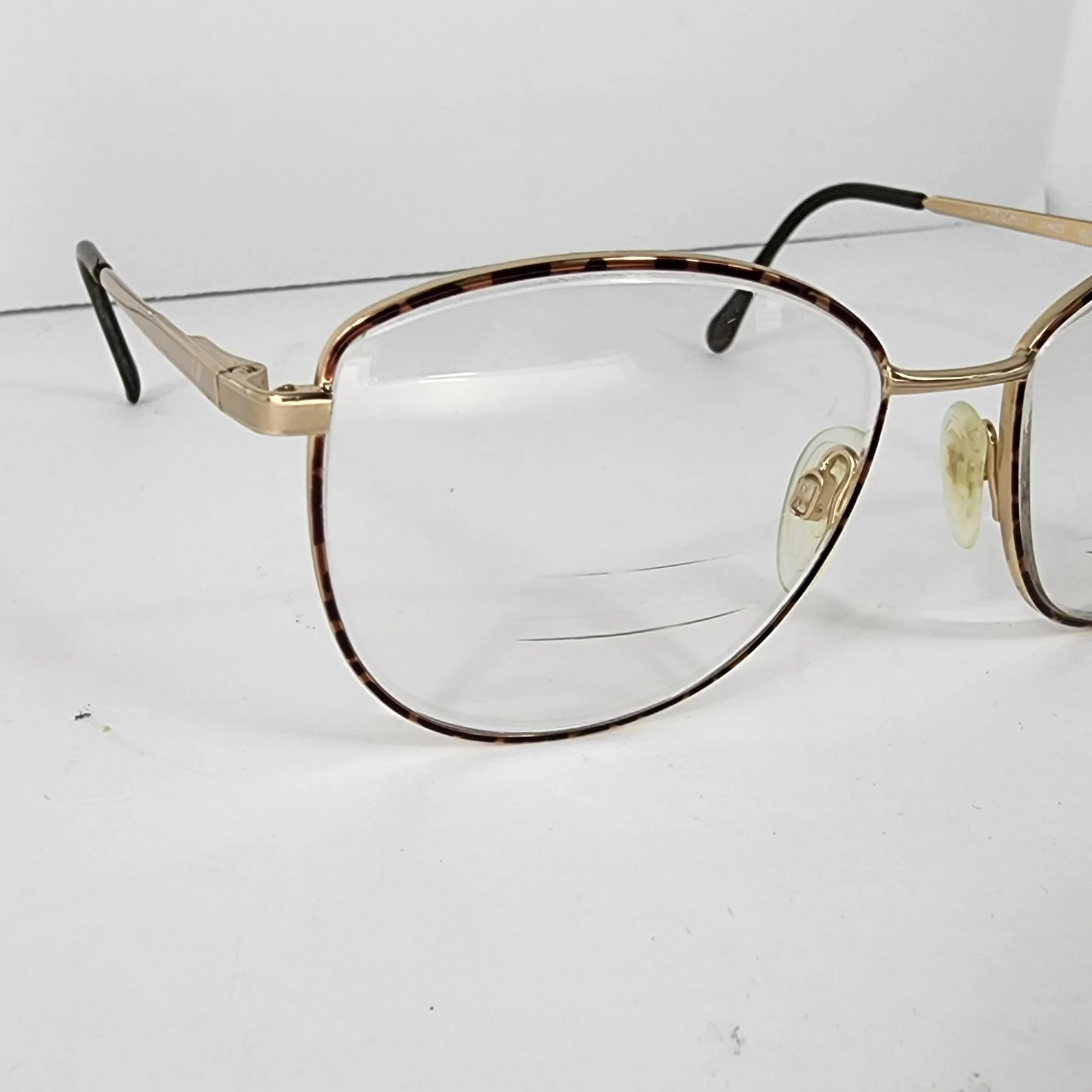 Luxotica Eyeglasses Italy 135 Janice Geptortoise Goldelectroplated *Frames Only* 4