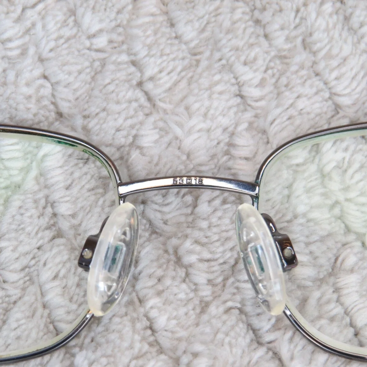 Luxotica Rectangle Glasses Eyewear 1330 F203 53/18/140 Metal Frame Only 2