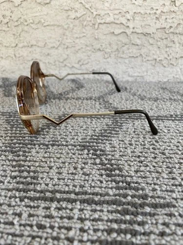 Luxottica Eyeglasses Eye Glasses Frames 1357 Avant Garde Cognac Italy 4