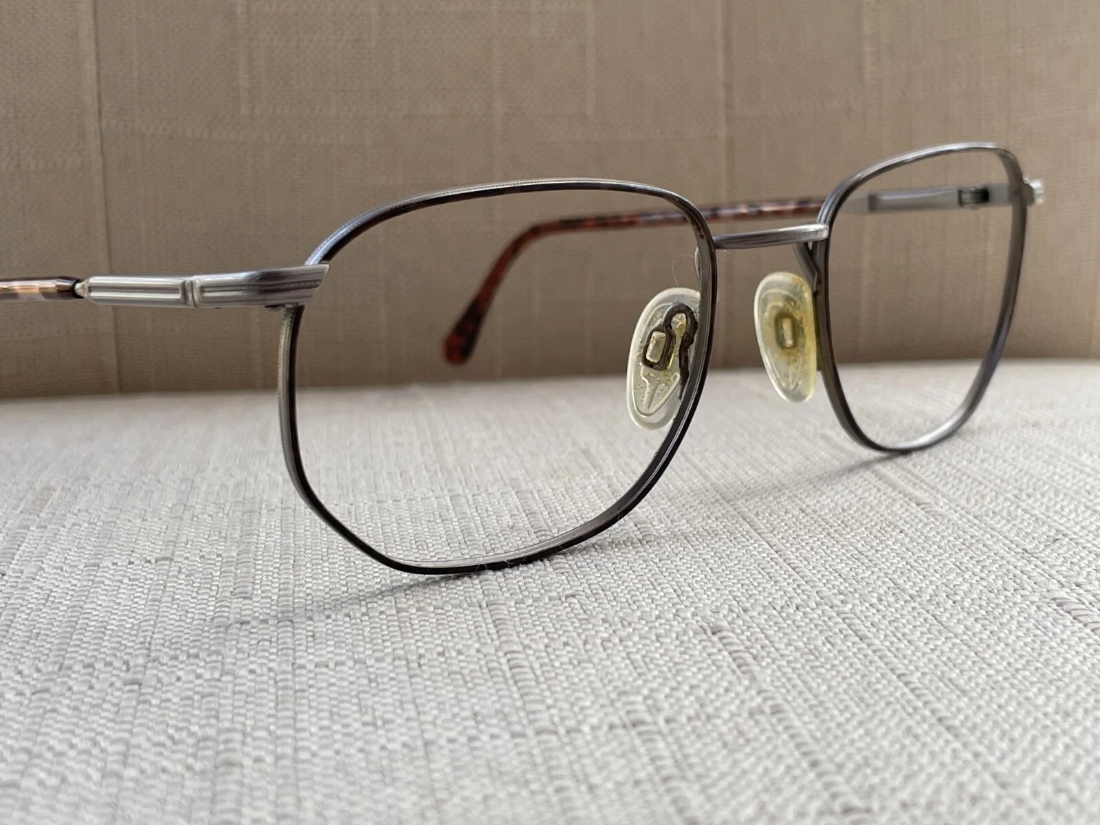 Luxottica Men Vintage Eyeglasses Frame TOLEDO AMBER 135 54[]20 Made in Italy 2