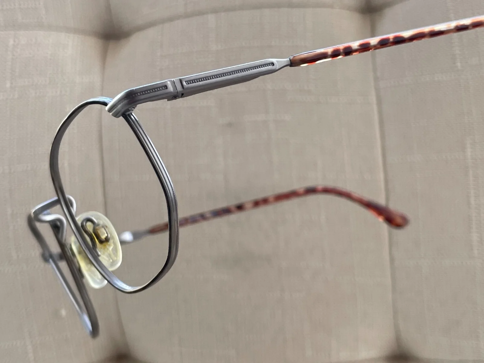 Luxottica Men Vintage Eyeglasses Frame TOLEDO AMBER 135 54[]20 Made in Italy 3