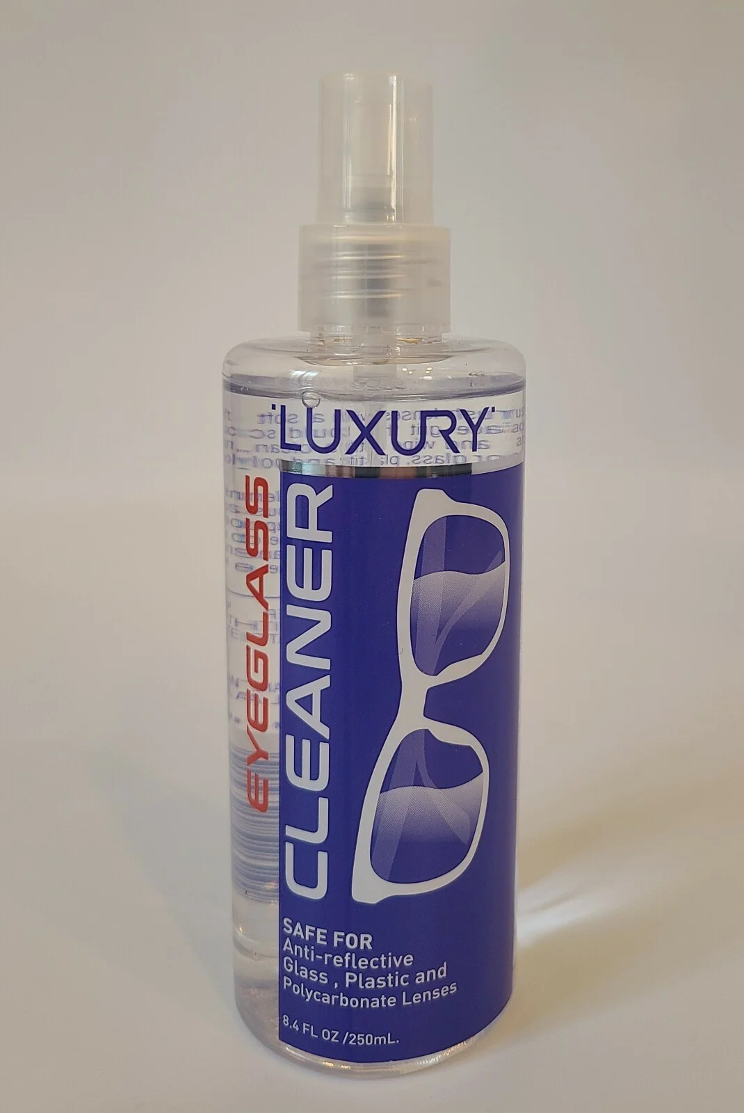 Luxury Eyeglass Cleaner Spray 8.4 fl oz Safe for Anti-Reflective Glass Plastic