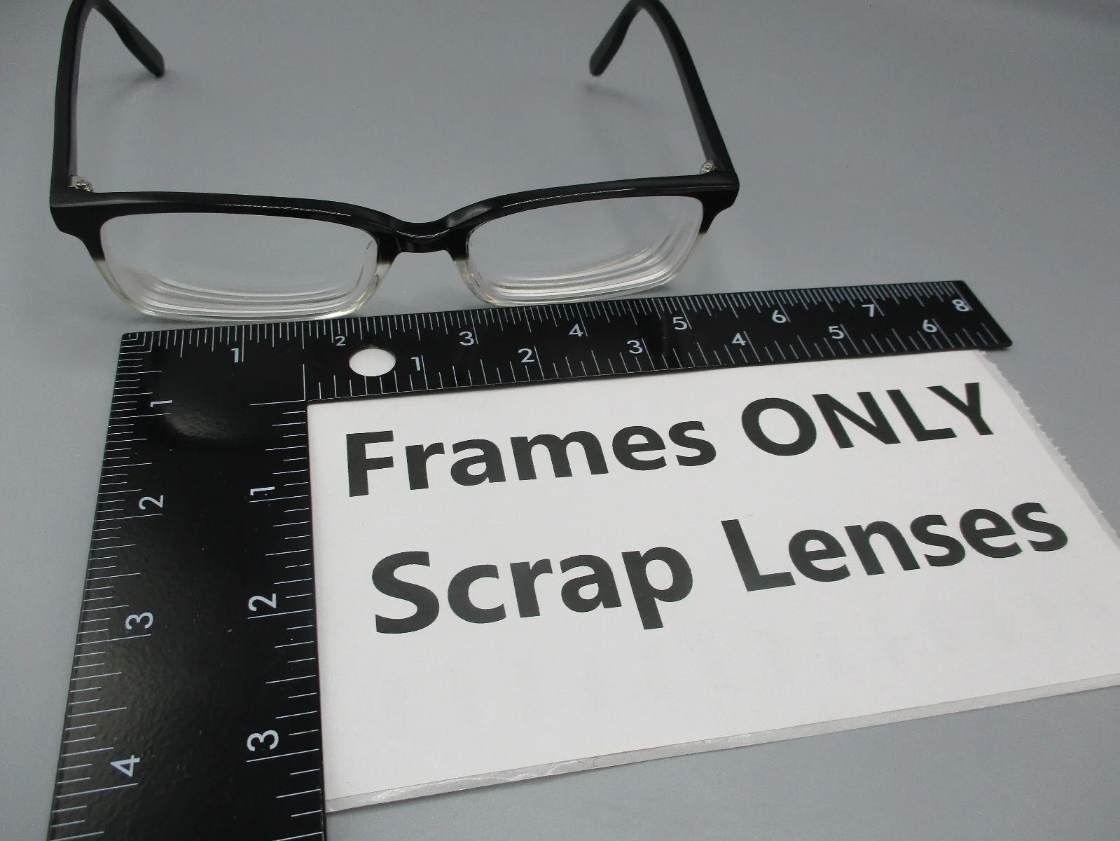M AMERICA Eyeglasses MENS 55 18 145 Frame MU108 Eyewear Clear GRADBLK Scrap Lens 3