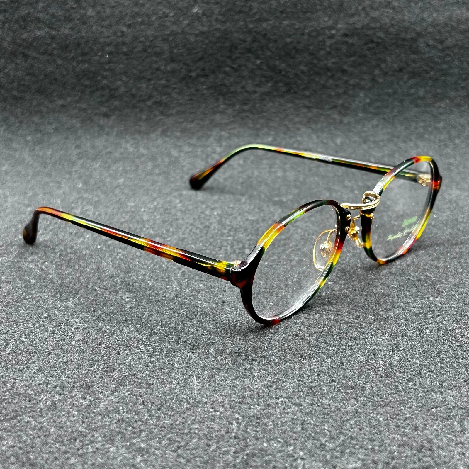 M. Morel Green 2366 Col 024 Eyeglasses Frame Red Yellow Gold 50-20 France 3