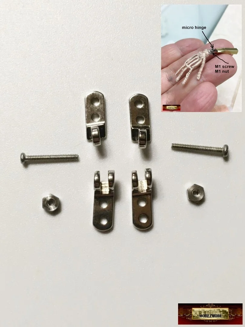 M00783-FS MOREZMORE 2 Micro Hinges SMALL for Stop Motion Puppet Wrist Knee Elbow