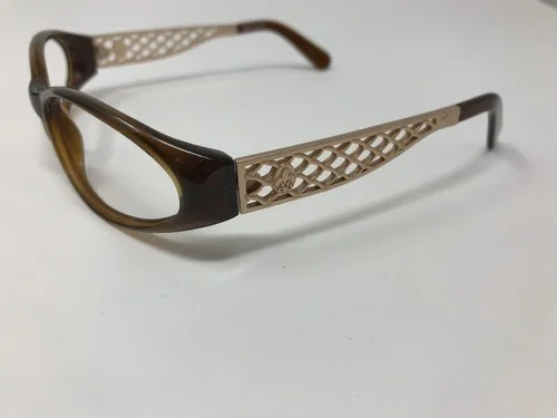 Macarius Eyeglasses Frsmes Matte Gold Brown Bentley 1 59-16-125 Frames Only CC98 4