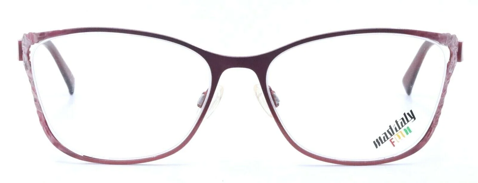MAD ITALY FUN Begonia R03 Pink Floral Cat Eye Eyeglasses Frames 54-16-130 2