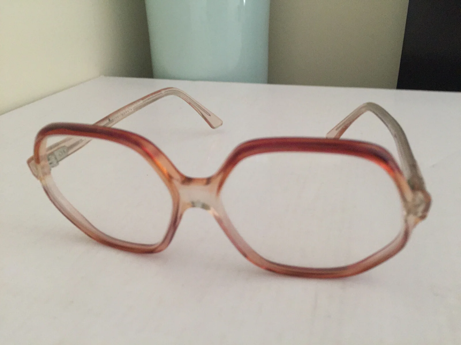 Madeline Eyeglasses Rounded Hexagon France Frame Size 52[ ]18 135 Rare!