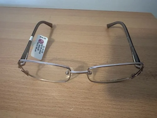 MADISON AVENUE Eyeglasses Metal Plastic Frames Shiny Blush MAL 107 52-16-135 2