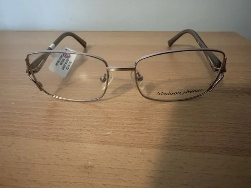 MADISON AVENUE Eyeglasses Metal Plastic Frames Shiny Blush MAL 107 52-16-135 3