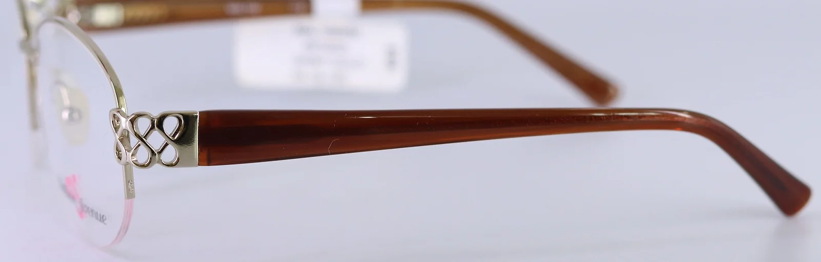 Madison Avenue MAL106 718 Shiny Gold Oval Womens Half Rim Eyeglasses 54-16-135 4