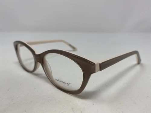 Madison Montgomery M-015 C2 Taupe/Cream Plastic Full Rim Eyeglasses Frame &P27 2