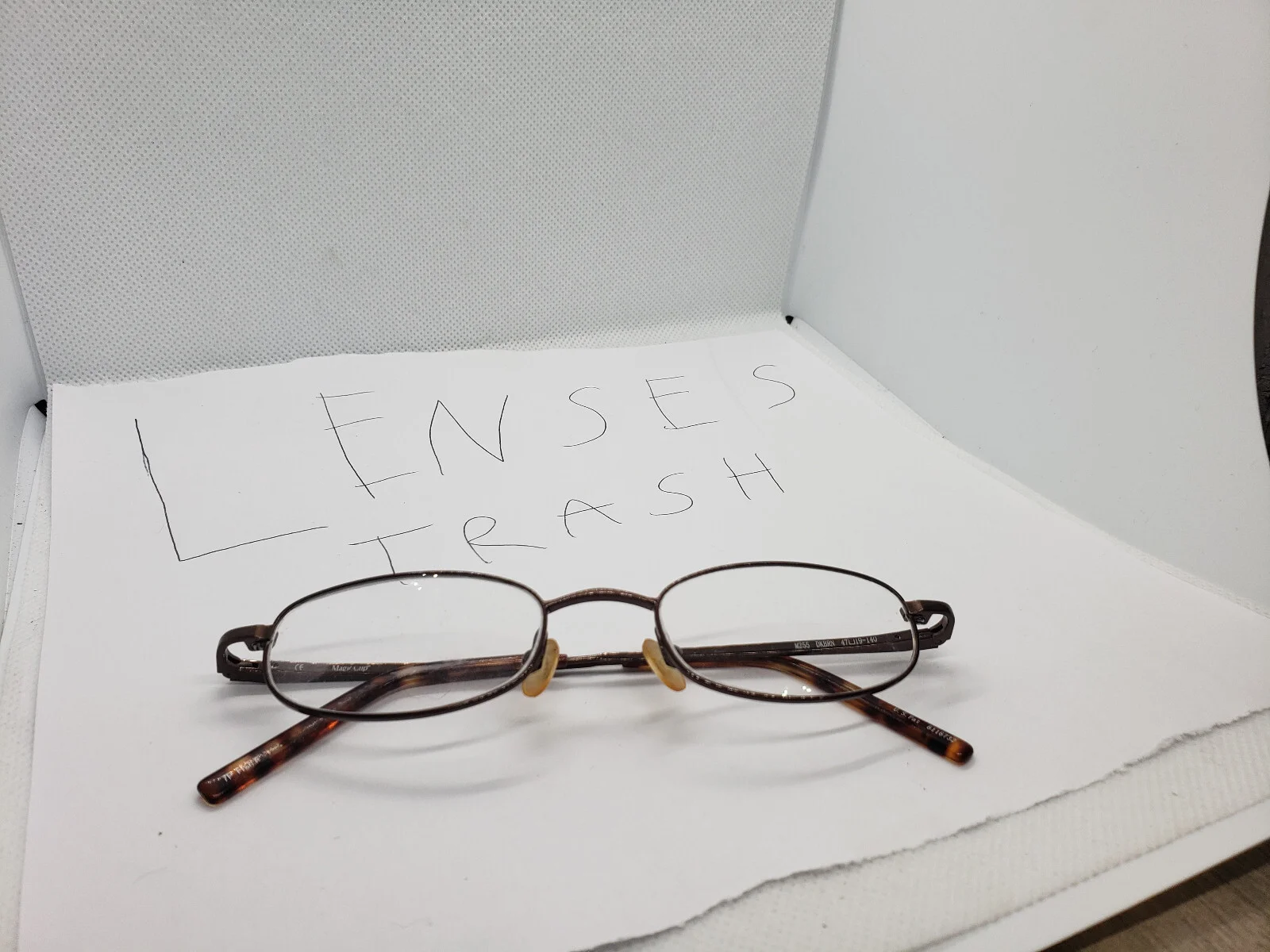 Magic Clip Dark Brown Eyeglasses Frames M255 47-19-140
