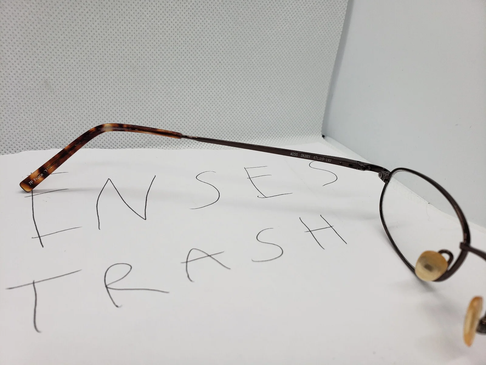 Magic Clip Dark Brown Eyeglasses Frames M255 47-19-140 3