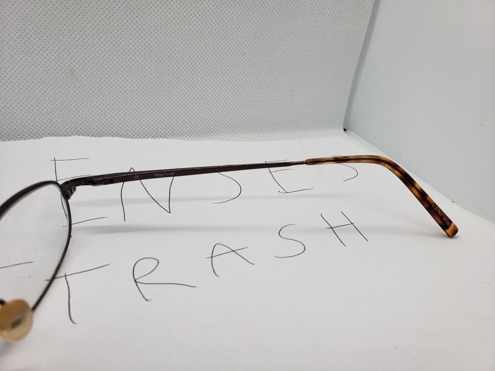 Magic Clip Dark Brown Eyeglasses Frames M255 47-19-140 4