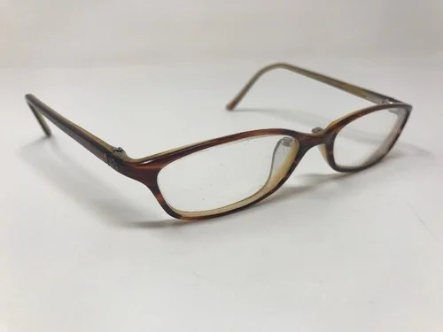 Magic Clip Eyeglasses Brown Marble Frame 51-16-135mm Full Rim GB43 2