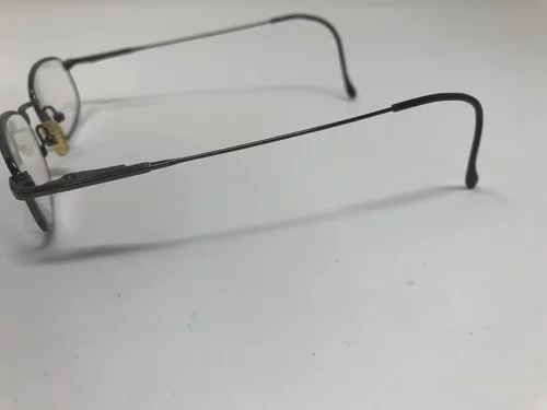 Magic Clip Eyeglasses Frame M 247 Gunmetal Wore 47-18-140 Metal Oval Small SE66 2
